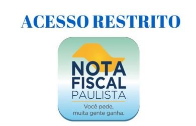 acesso restrito nota fiscal paulista
